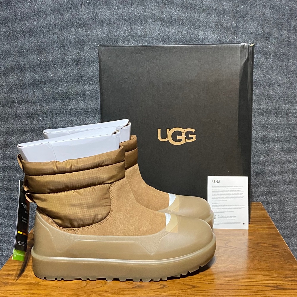 UGG Mens Classic Mini Mod Chestnut Waterproof Winter Boots 1158231 Size 11 NEW